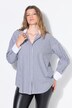 Blusa camisera, oversize, rayas