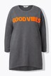 Sweatshirt, løs pasform, skrifttræk, afblegnng