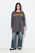 Sweatshirt, løs pasform, skrifttræk, afblegnng