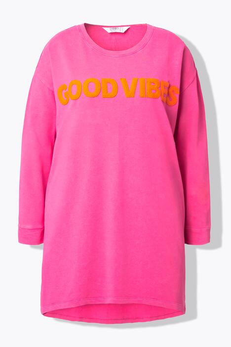 Sudadera, Loose Fit, letras, lavado ácido