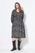 Midi-jurk, A-lijn, leo, elastische taille