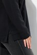 Sweat-shirt à col montant et manches longues, franges en chaînes