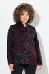 Pullover, leopardmønster, sjalskrave, lange ærmer