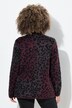 Pullover, leopardmønster, sjalskrave, lange ærmer
