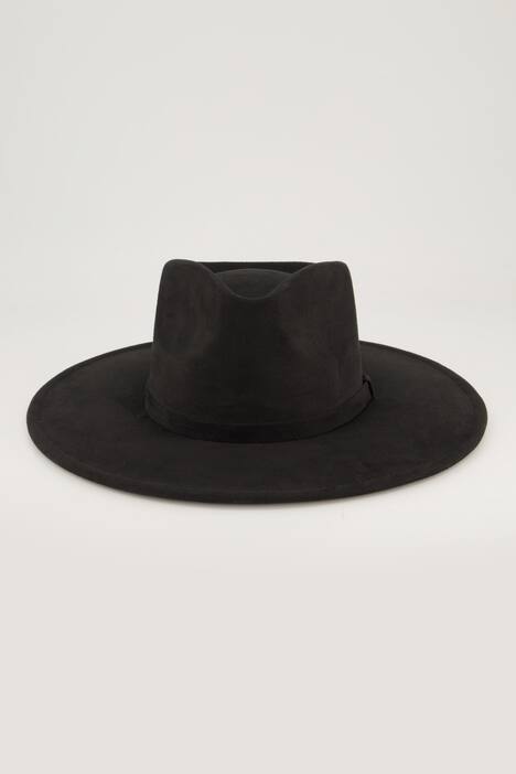 Cowboyhut, breite Krempe, Veloursleder-Optik