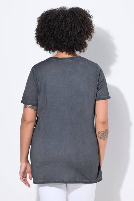 T-shirt, behagelig pasform, dødningehoved af glitrende similisten