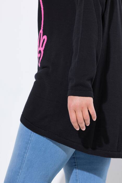 Neule, oversized, hymiö
