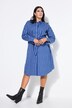 Midi overhemdjurk, oversized, strepen