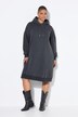 Robe en molleton oversize. Capuche. Délavage Acid Wash