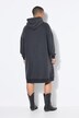 Robe en molleton oversize. Capuche. Délavage Acid Wash