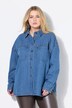 Denim overhemd, oversized, sierstuds