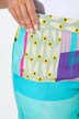 Pantalon coupe Straight Fit, imprimé all-over coloré et taille élastique