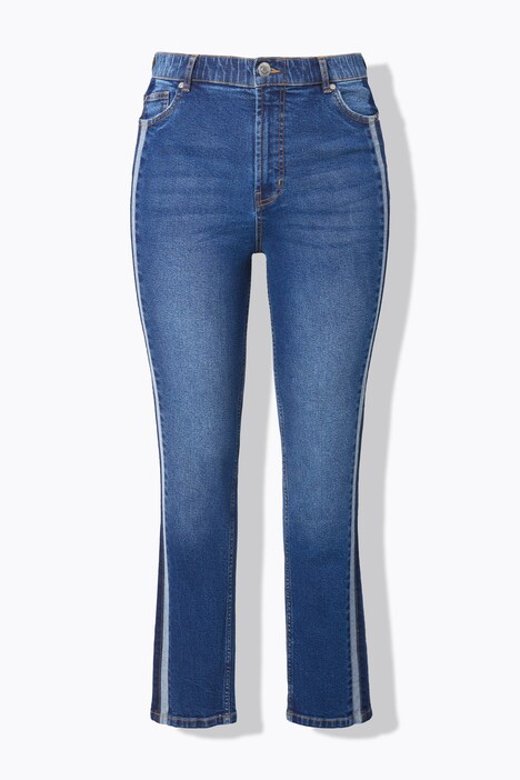 Mom-Jeans, doppelter Seitenstreifen, 5-Pocket