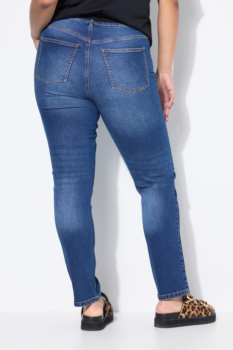 Mom-Jeans, doppelter Seitenstreifen, 5-Pocket