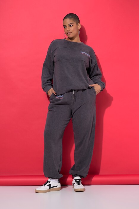 Pantalon de jogging. Jambe large. Taille élastique