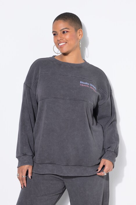 Sweat oversize. Style vintage. Message imprimé