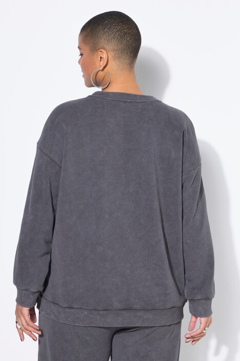 Sweat oversize. Style vintage. Message imprimé