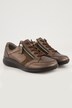 Jomos leren sneaker, verwisselbaar voetbed, rits wijdte K