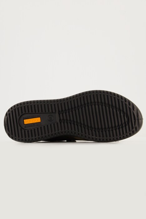 Jomos leren sneaker, verwisselbaar voetbed, rits wijdte K