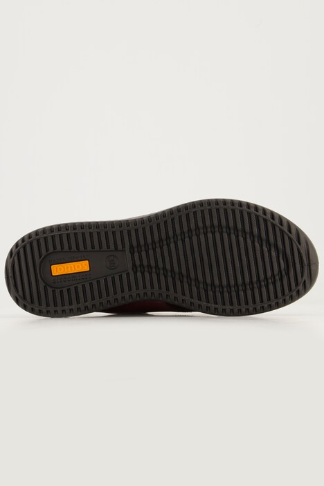 Jomos leren sneaker, verwisselbaar voetbed, rits wijdte K