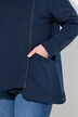 Sweatvest, asymmetrisch, capuchon, biologisch katoen