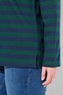 Camiseta, rayas horizontales, cuello redondo, manga larga, algodón orgánico