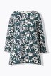 T-shirt, A-form, U-bådsudskæring, lange ærmer, økologisk bomuld