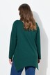 T-shirt en coton bio, col V et manches longues - silhouette en A