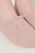 Chaussons en polaire bouclée, matière recyclée, semelle de propreté amovible - largeur H