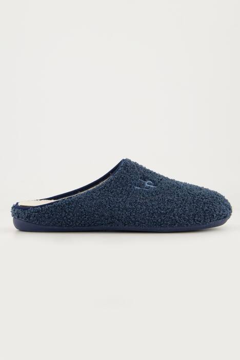 Chaussons en polaire bouclée, matière recyclée, semelle de propreté amovible - largeur H