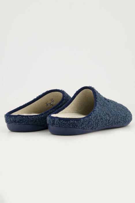 Chaussons en polaire bouclée, matière recyclée, semelle de propreté amovible - largeur H