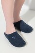 Pantofole in teddy con soletta sostituibile, larghezza H e materiale riciclato