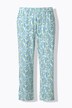 Pyjamas, blomster, rund hals, lange ærmer, lommer