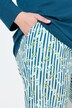 Pyjamas, blomster, rund hals, lange ærmer, lommer