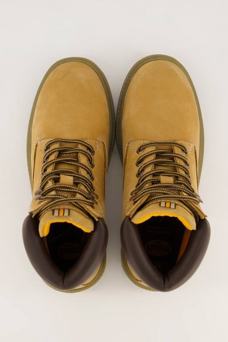 Dockers leren laarzen, imitatiebont, wijdte G