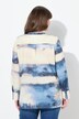 Tunique en coton bio, avec col V et manches longues, style Batik