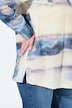 Tunique en coton bio, avec col V et manches longues, style Batik