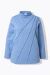 Sweatshirt, pyntesyninger, stående krave, lange ærmer, økologisk bomuld