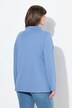 Sweatshirt, pyntesyninger, stående krave, lange ærmer, økologisk bomuld