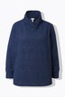 Sweat-shirt à col châle, manches longues, coton bio