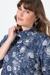 Robe maxi en jersey, col montant et manches 3/4, poches