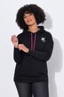 Sudadera con capucha, Komfort Fit, estampado de flores en la espalda