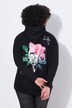 Sudadera con capucha, Komfort Fit, estampado de flores en la espalda