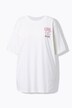 T-shirt dal taglio oversize con scritta e stampa