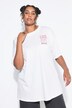 T-shirt dal taglio oversize con scritta e stampa