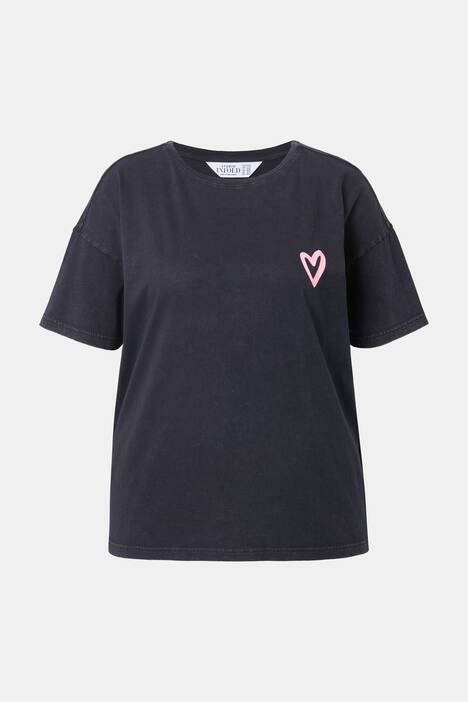 T-Shirt, oversized, Heart, Vintage Look