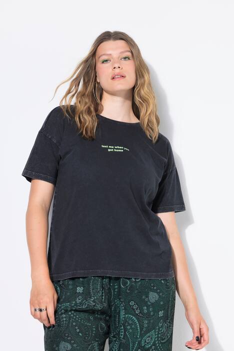 T-shirt oversize à message, dans un style vintage