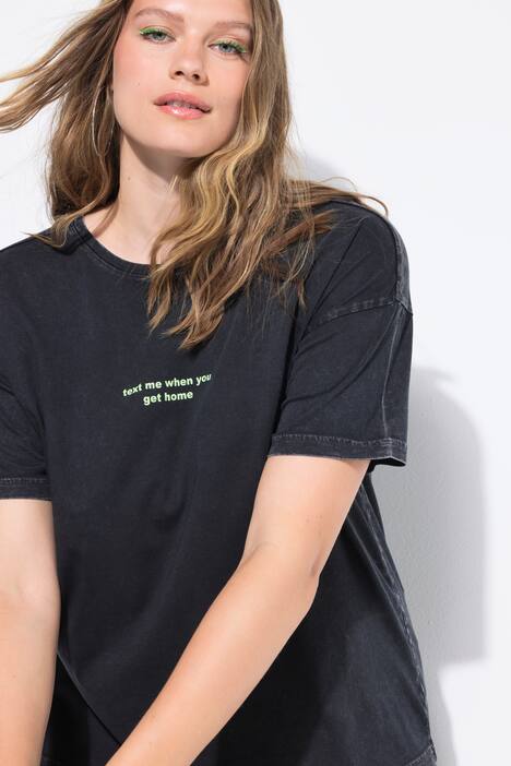 T-shirt oversize à message, dans un style vintage