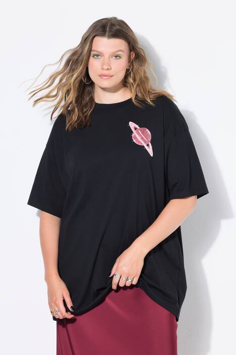 Camiseta, oversize, planetas