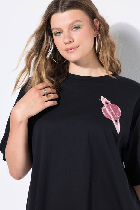Camiseta, oversize, planetas
